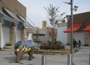 IMG_4181 One of the last California Grizzly bears was killed not far from the SCV, so I was pleased to see this painted bear public art piece at the entrance to Macy's